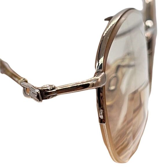 VINTAGE LUXOTTICA Titanium Eyeglass Frames Half-Rim Made in Italy NOT SU… - Picture 3 of 12